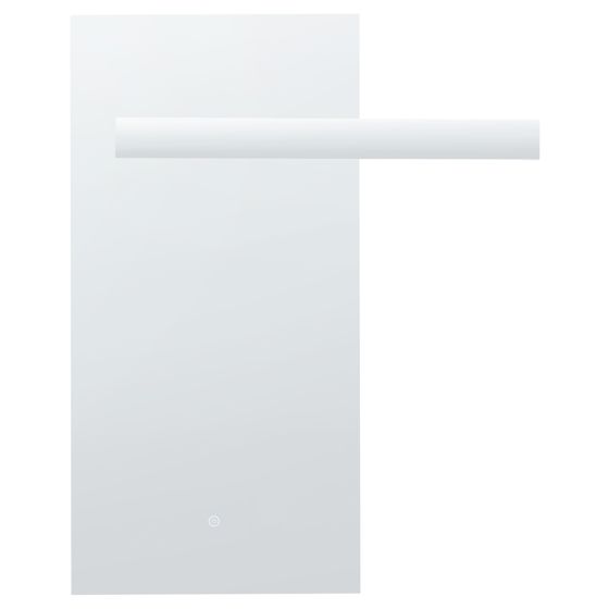 Badrumsspegel med LED MAUX 83 cm 100 cm Silver