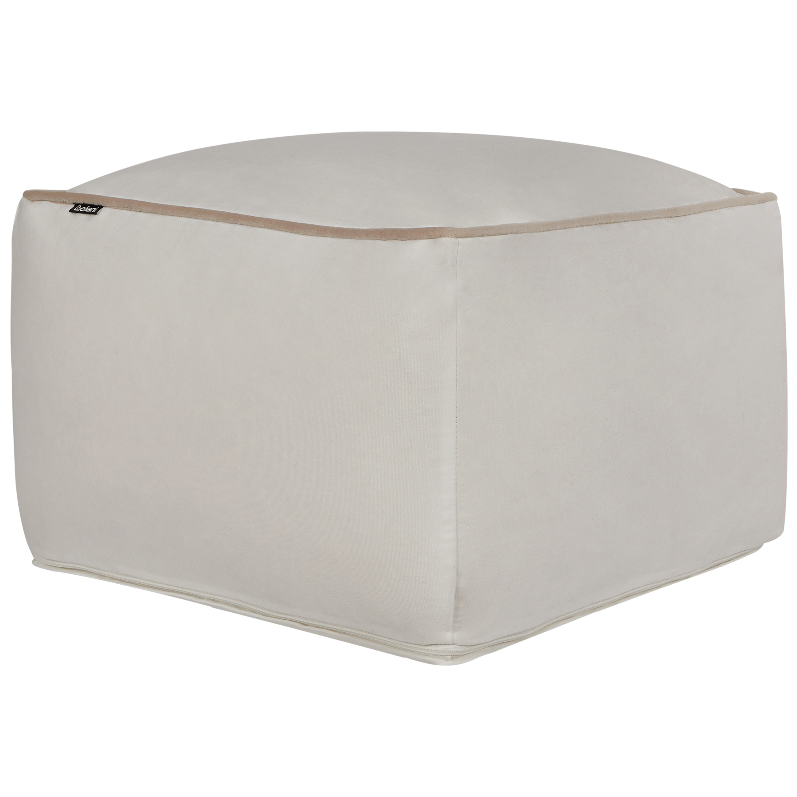 Sittpuff DAREYN Sammet Ljusbeige