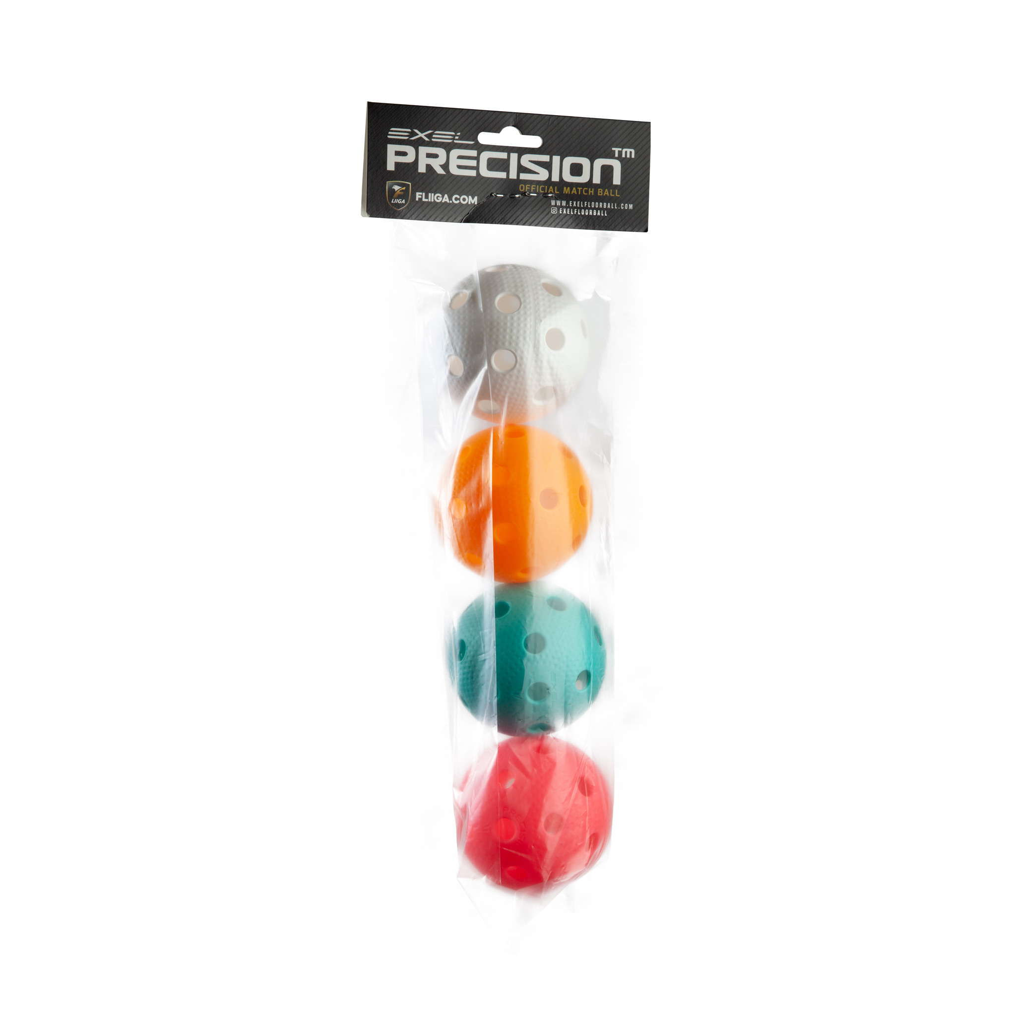 Exel Precision F-Liiga Innebandyboll, 4-pack