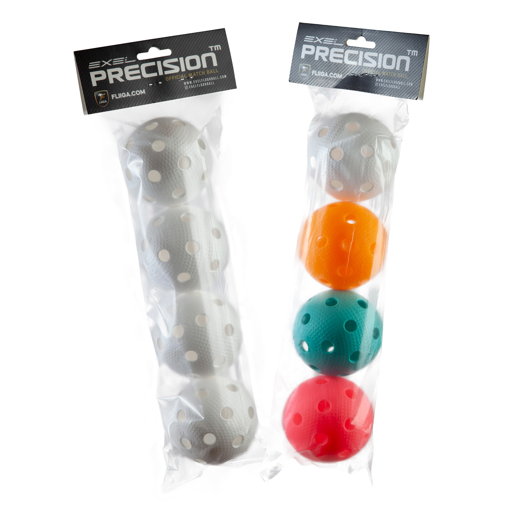 Exel Precision F-Liiga Innebandyboll, 4-pack