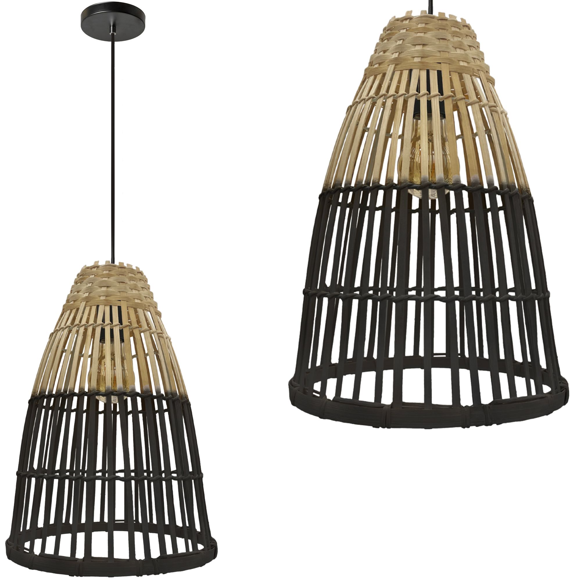 TOOLIGHT hängande taklampa APP1328-1CP Svart 34x25x34cm