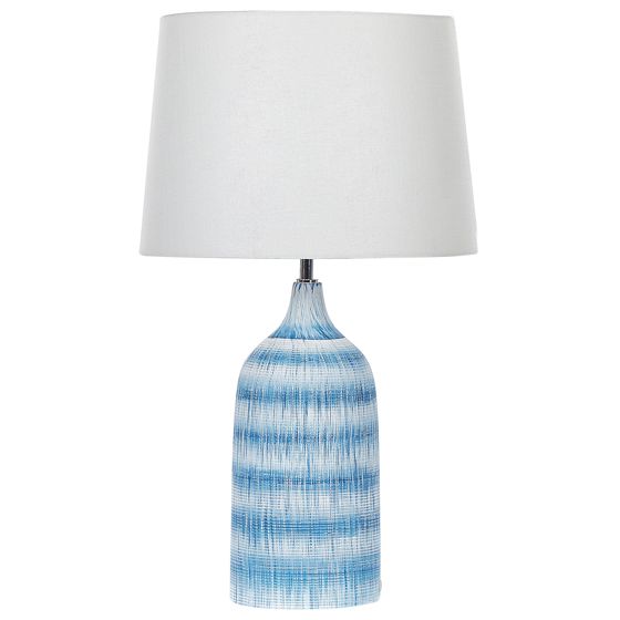 Bordslampa GEORGINA Keramik Blå