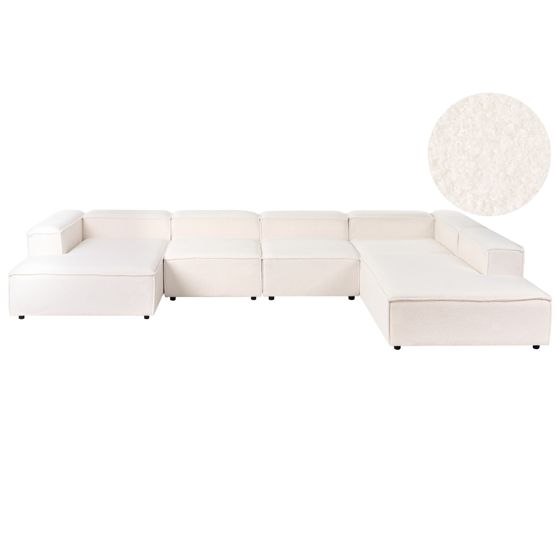 Modulär hörnsoffa 5-sits ARDAL Bouclé Off-White Vänstervänd