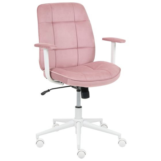 Kontorsstol CARLTON Sammet Rosa