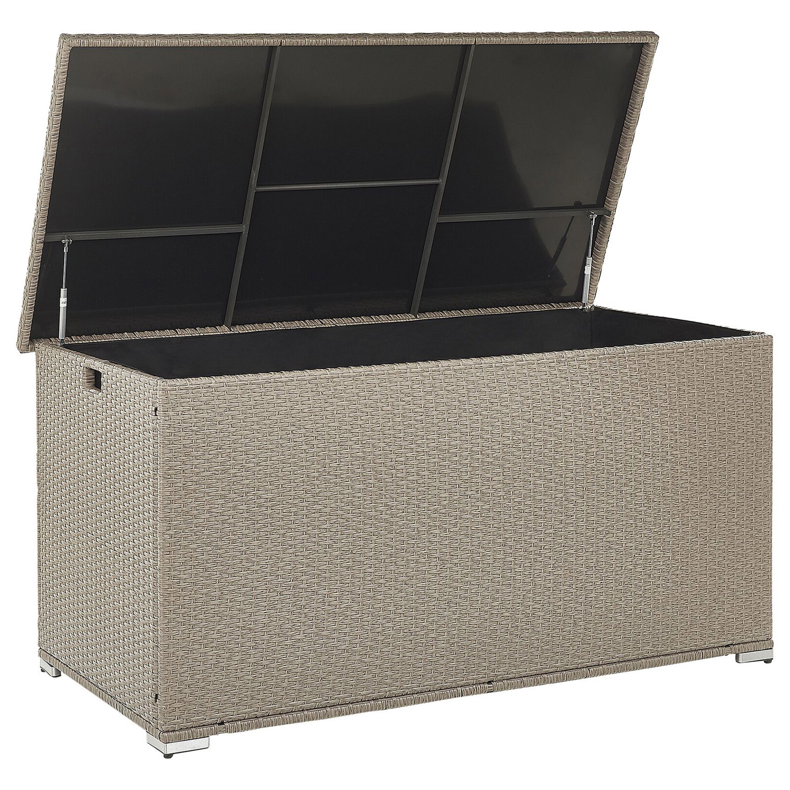 Förvaringslåda MODENA 155 cm 75 cm Konstrotting Taupe