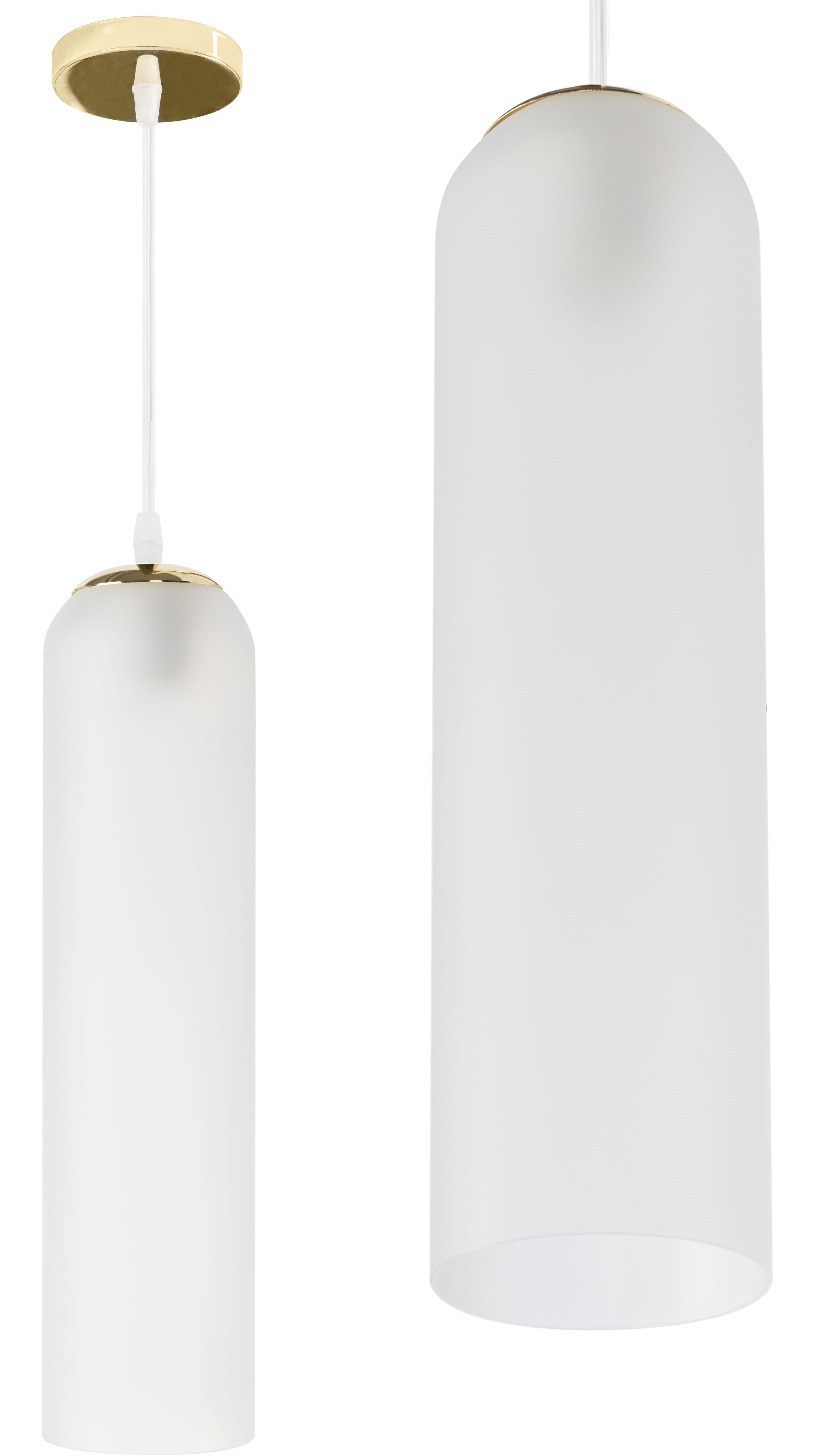 TOOLIGHT hängande taklampa APP665-1CP Guld/Vit 40x10x85cm