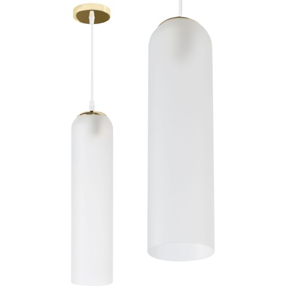 TOOLIGHT hängande taklampa APP665-1CP Guld/Vit 40x10x85cm