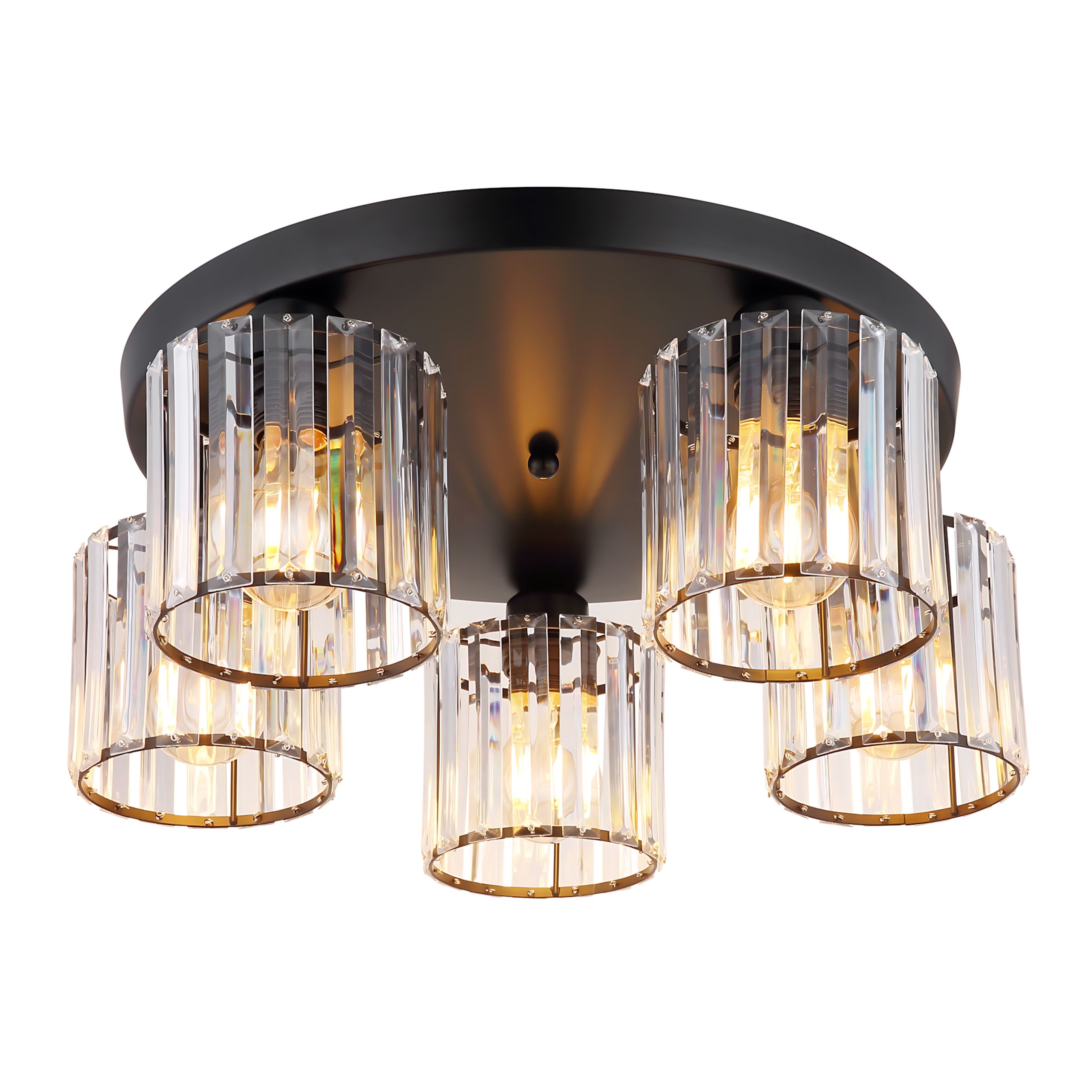 Toolight Taklampa EBT023-5C Svart 45x45x15cm