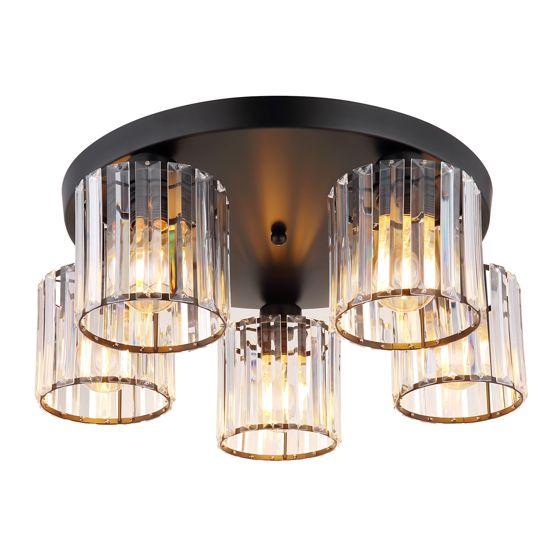 Toolight Taklampa EBT023-5C Svart 45x45x15cm