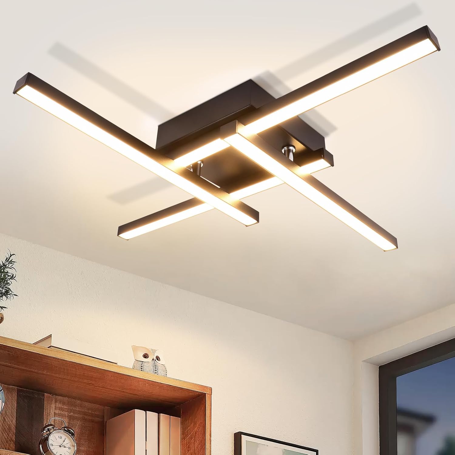 NETTLIFE LED - taklampa, varmvit, modern, design, 24W, 3000K