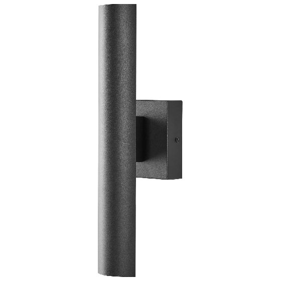 LED-vägglampa för utomhusbruk KOROS Svart