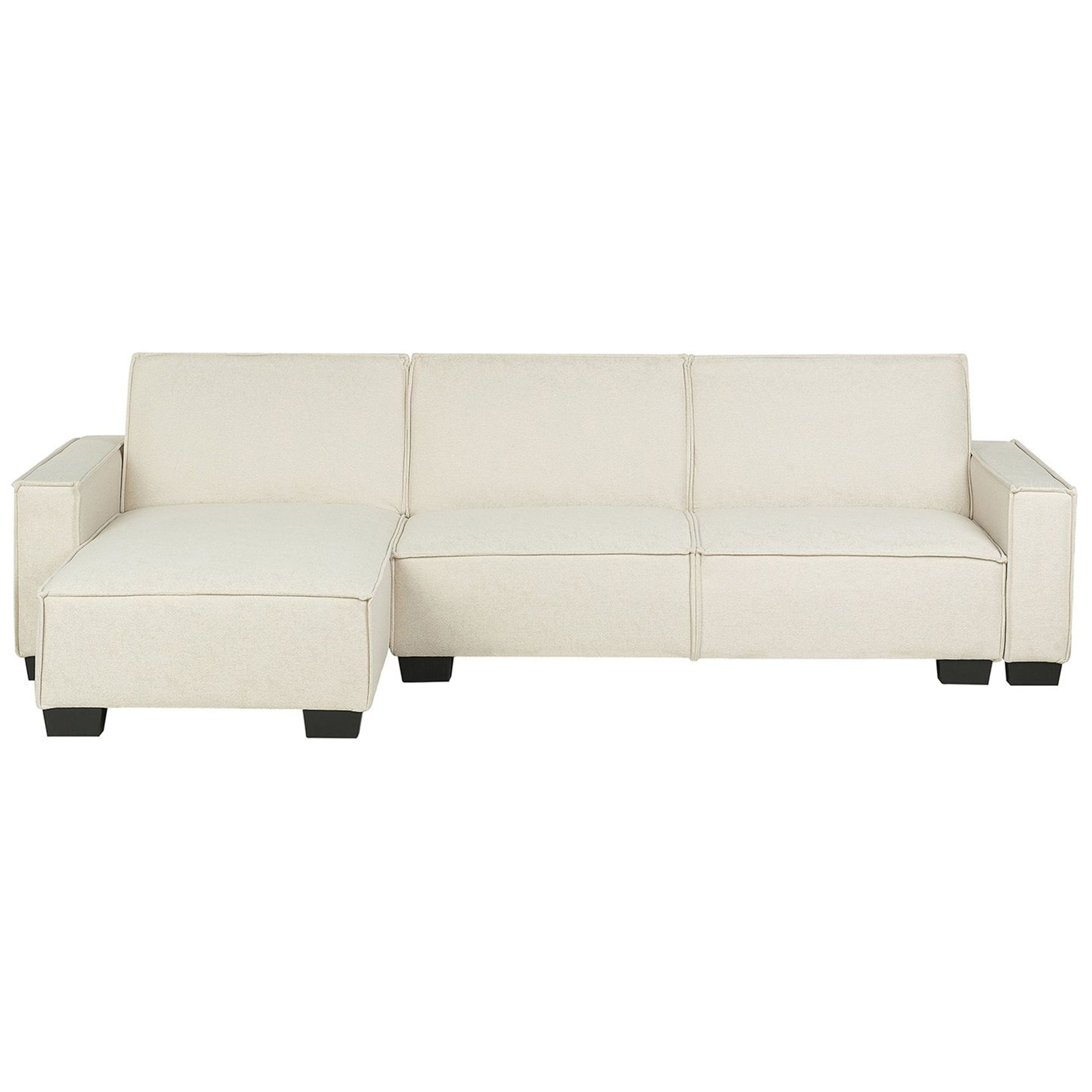 Hörnbäddsoffa 3-sits ROMEDAL Beige Högervänd