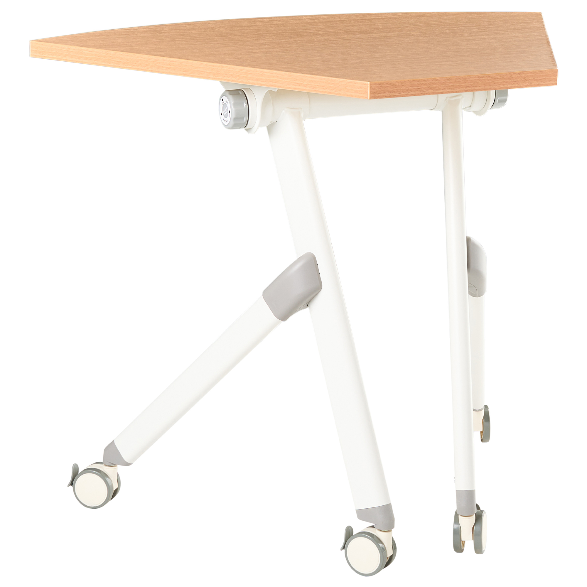 Hopfällbar hörnskrivbordsmodul BENDI 90 cm 64 cm Brun