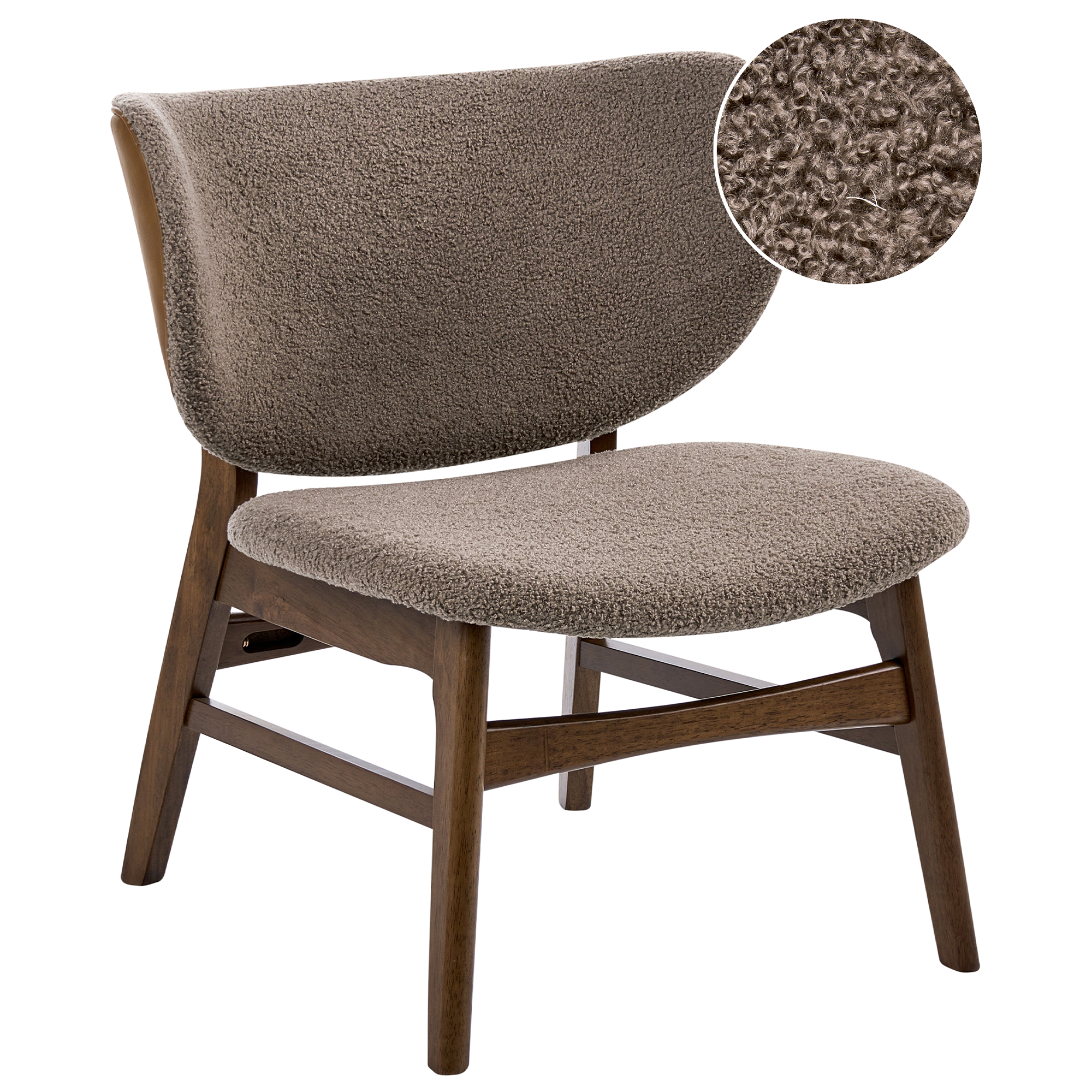 Fåtölj DAY Bouclé Taupe