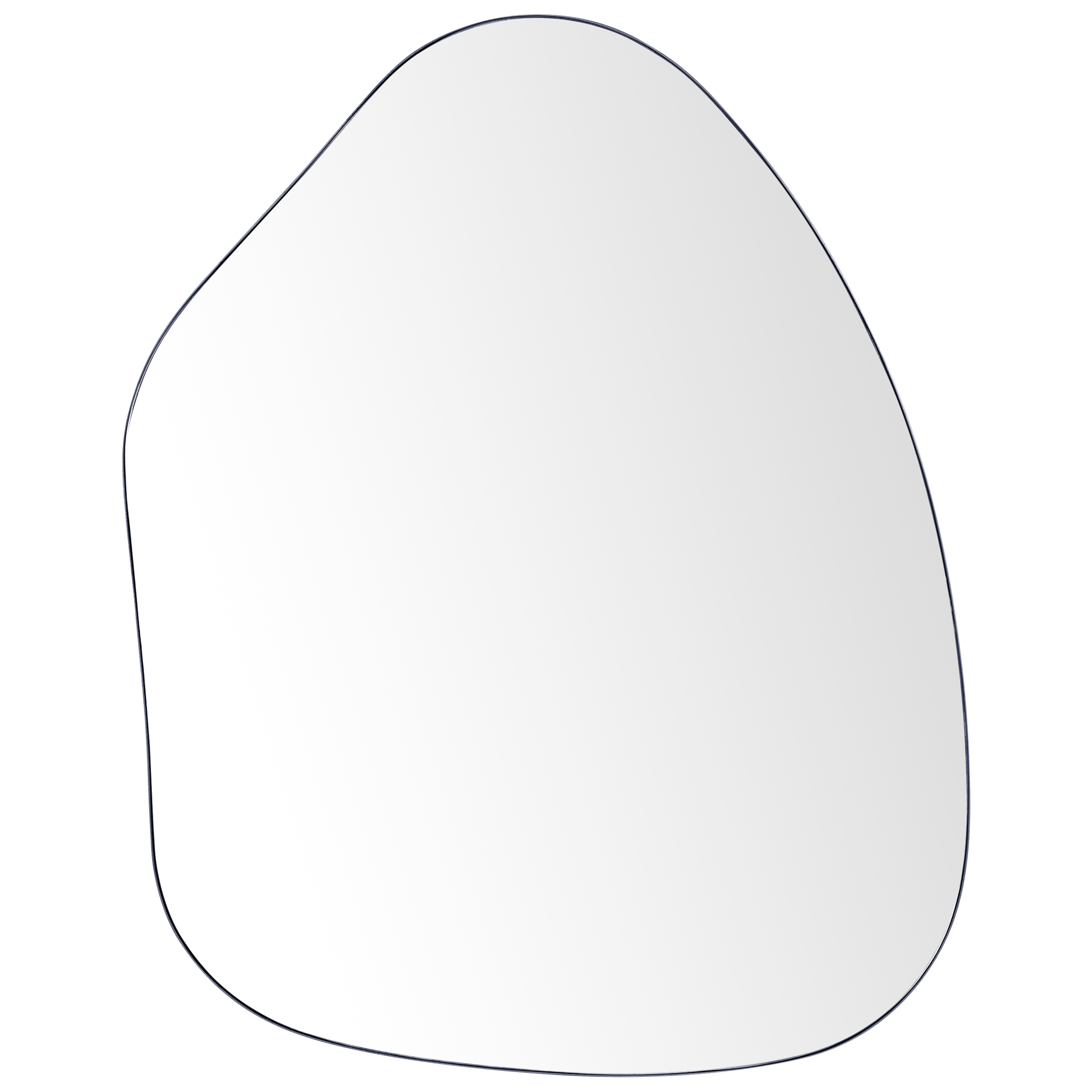 Väggspegel PUTEAUX 70 cm 92 cm Metall Svart