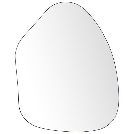 Väggspegel PUTEAUX 70 cm 92 cm Metall Svart