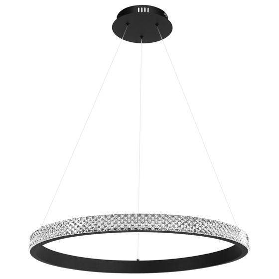 TOOLIGHT hängande taklampa LED APP1512-CP Svart 61x61x45cm