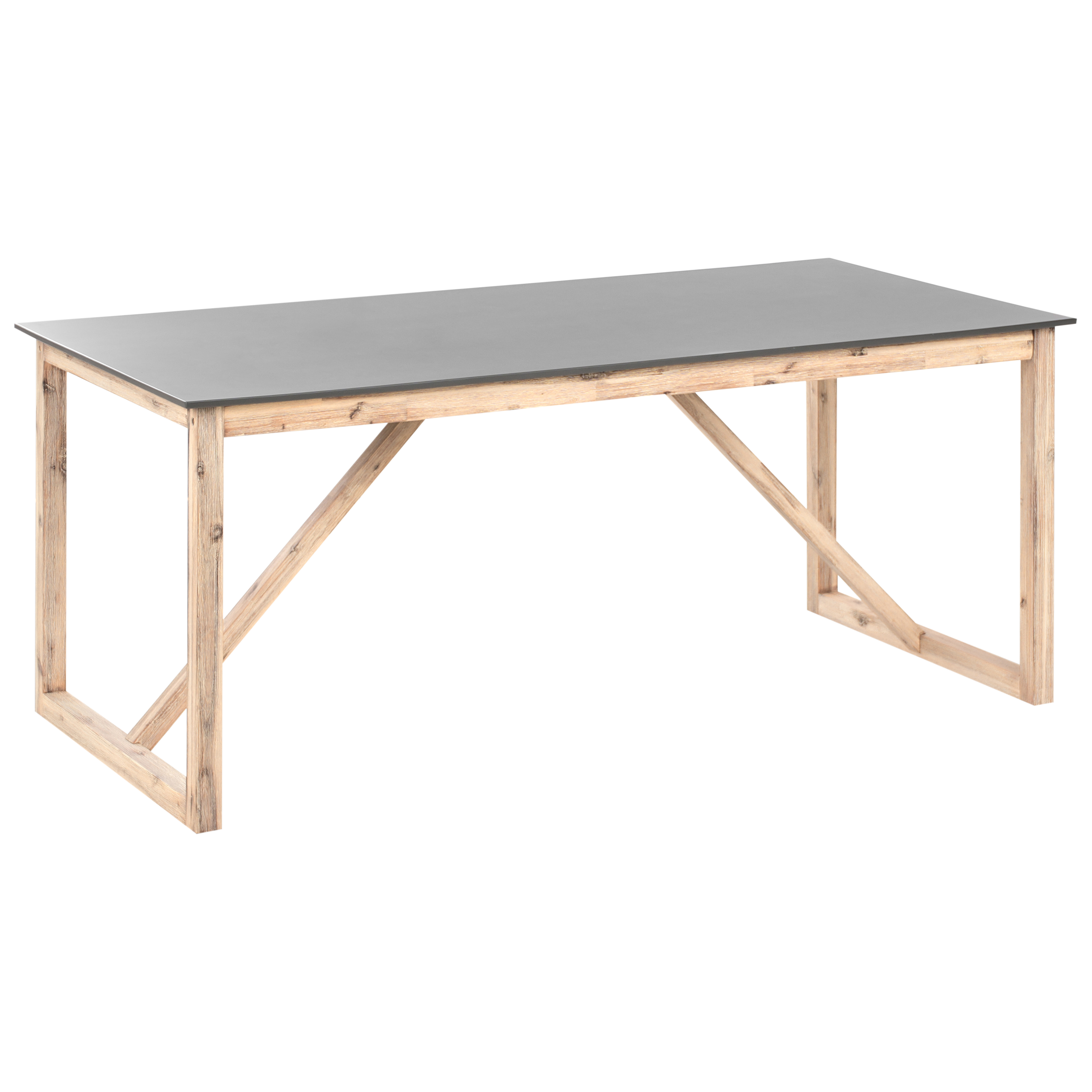 Trädgårdsmatbord NOTTERI 180 cm 90 cm Betong Grå