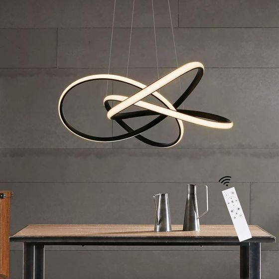 NETTLIFE Vintage svart pendellampa, 5 ljuskällor, höjdjusterbar metallpendellampa, E27, industriell retrostil