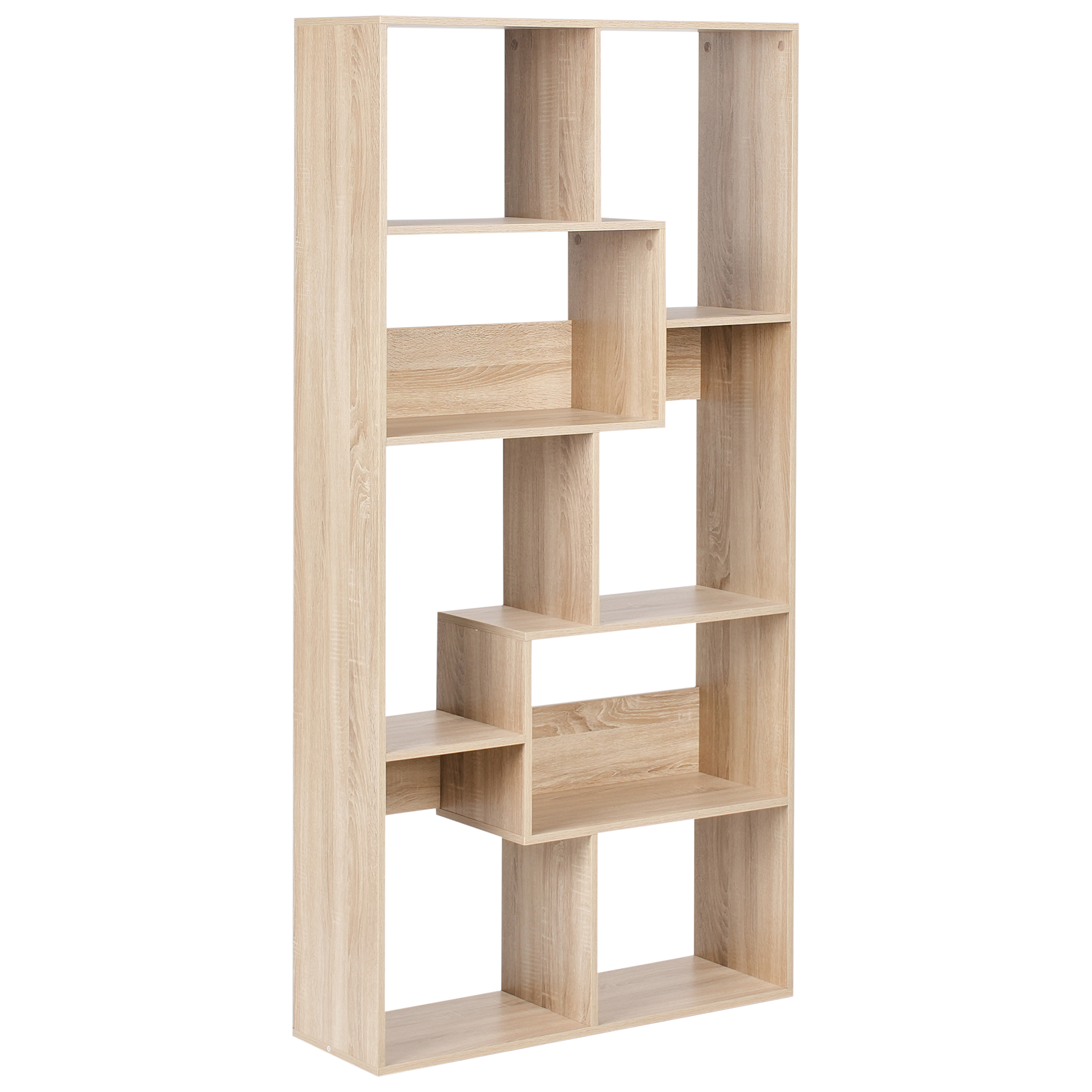 Bokhylla med 6 hyllor CHATEH 180 cm Ljusbrun