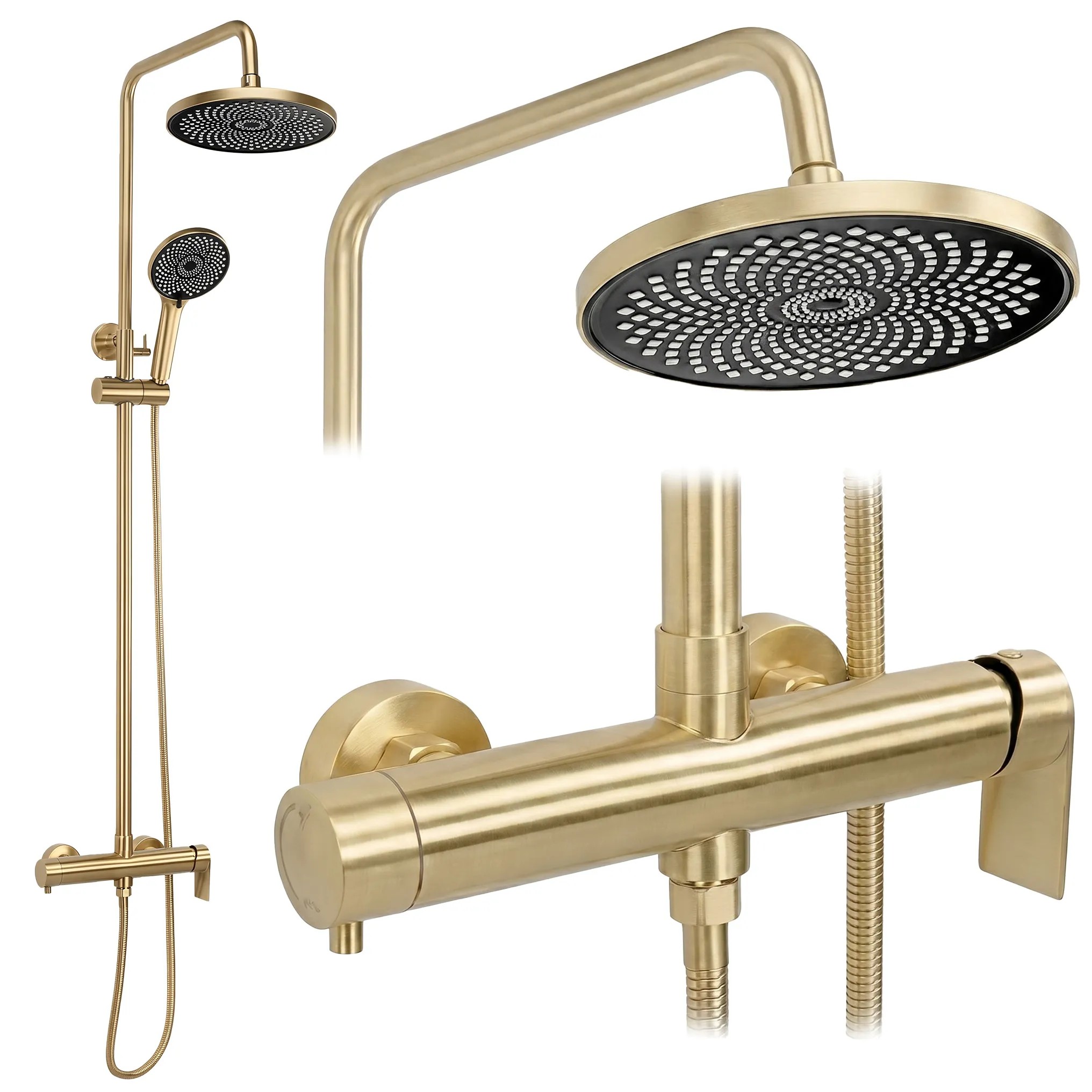 REA Duschset Hunter Borstat Guld, 33x28x125cm