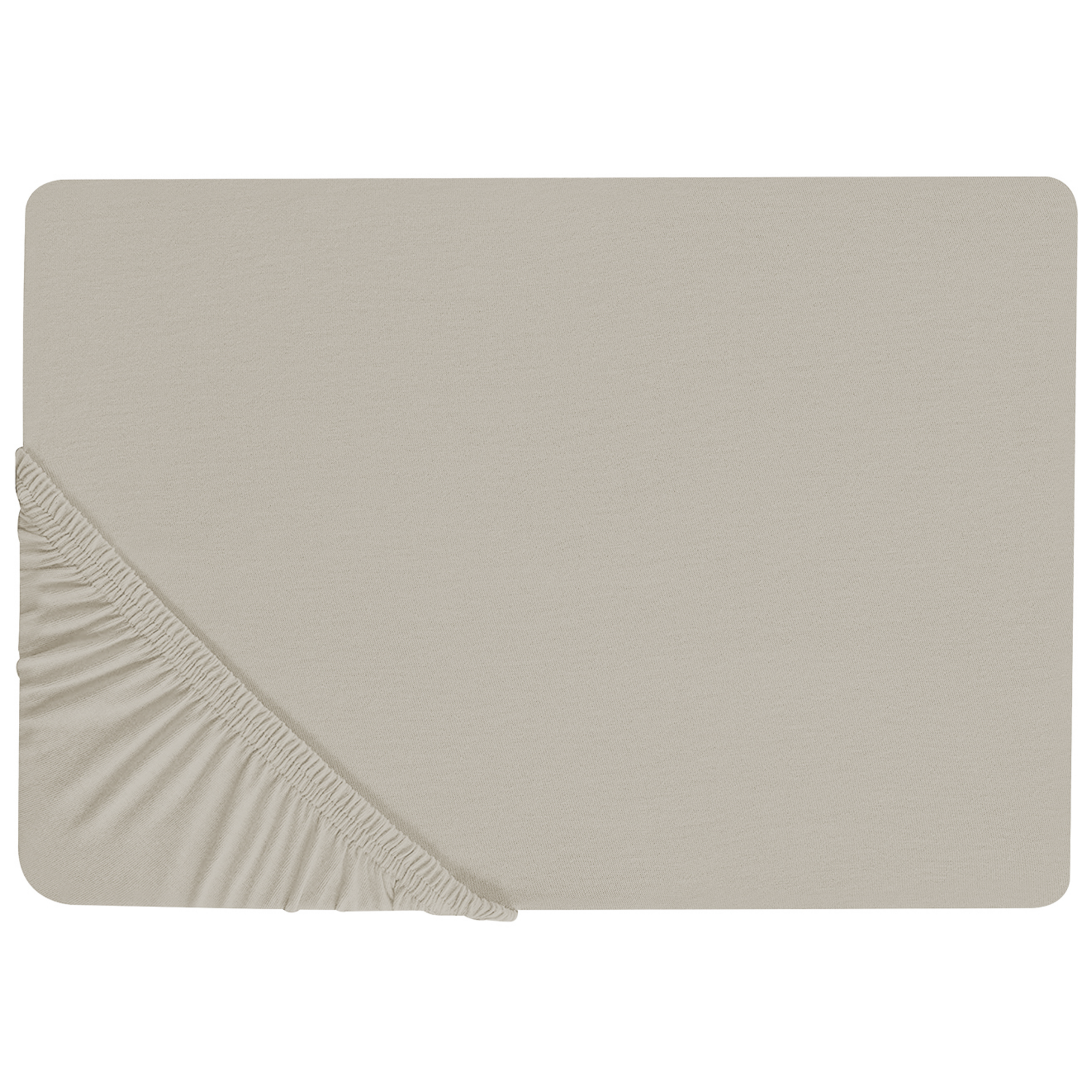 Dra-på-lakan JANBU 140 x 200 cm Bomull Taupe