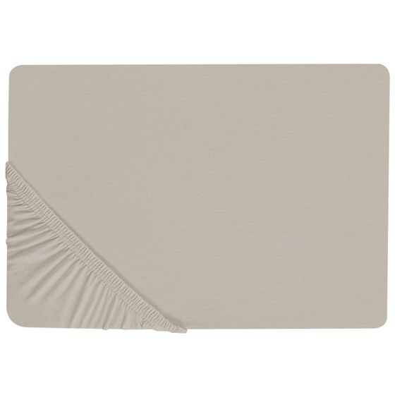 Dra-på-lakan JANBU 140 x 200 cm Bomull Taupe