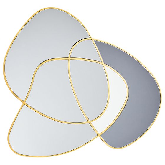 Väggspegel TAILLY 99 cm 89 cm Guld