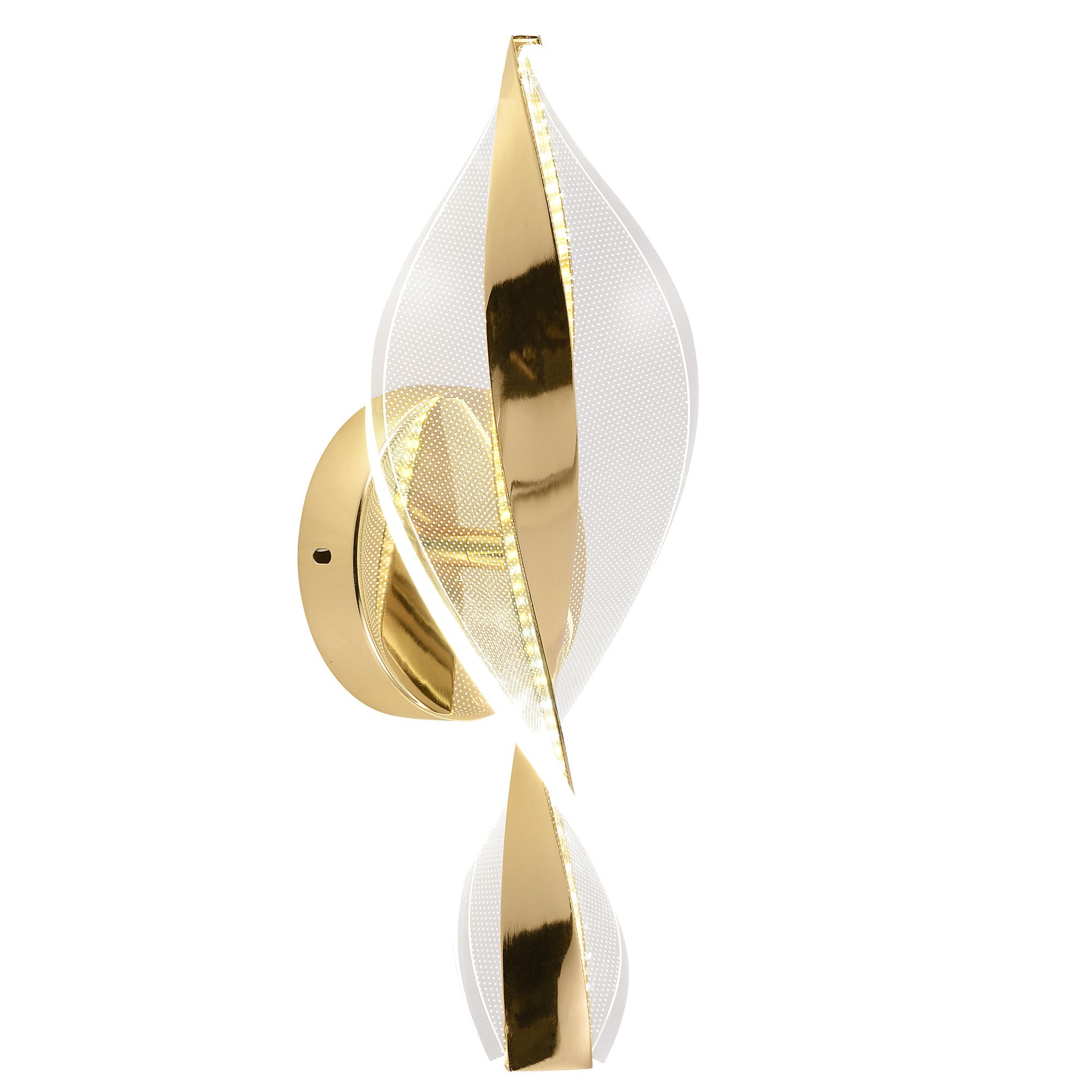 TOOLIGHT vägglampa G031-W LED Guld 30x11x30cm