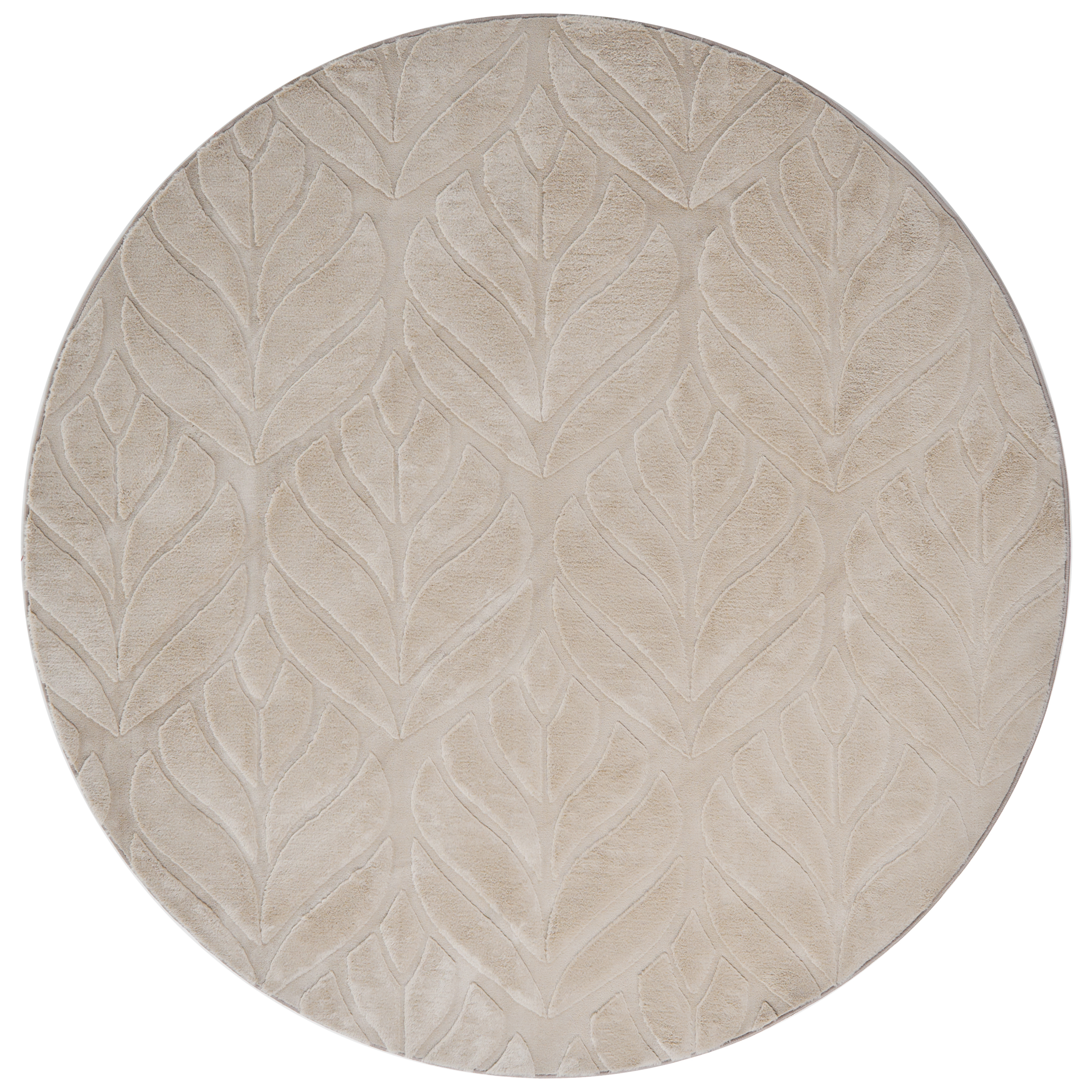 Fuskpälsmatta MITCHELL Beige ø 160 cm