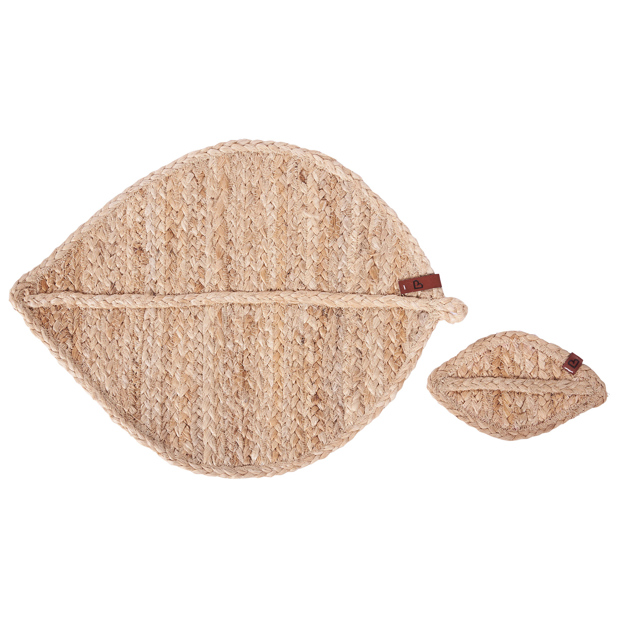 Bordstabletter och glasunderlägg 12-pack PEPPERLEAF Jute Naturlig