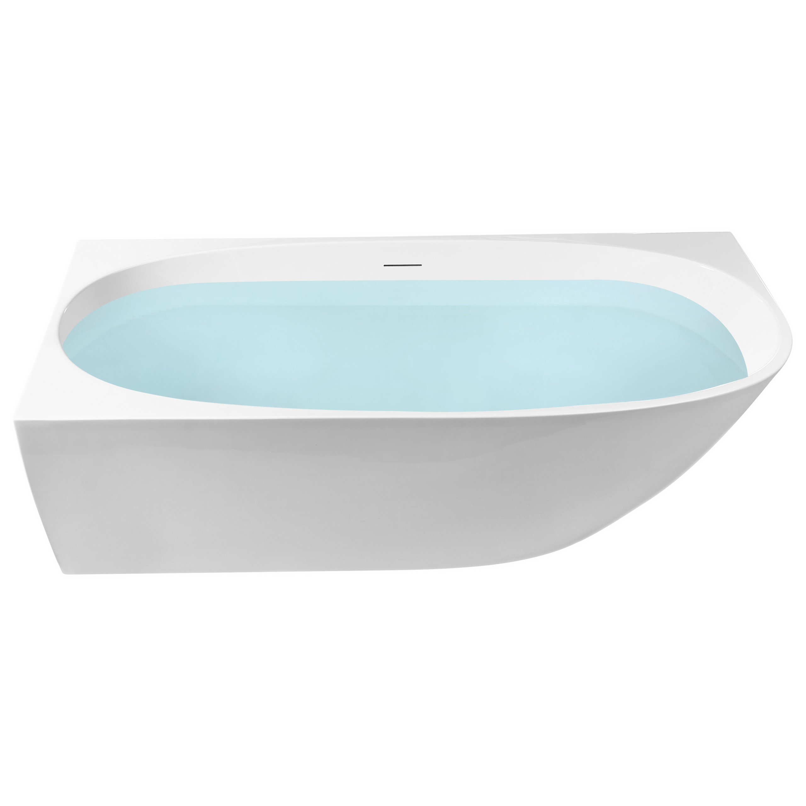 Hörnbadkar PARNAIBA 1700 x 800 mm Vit Högervänd