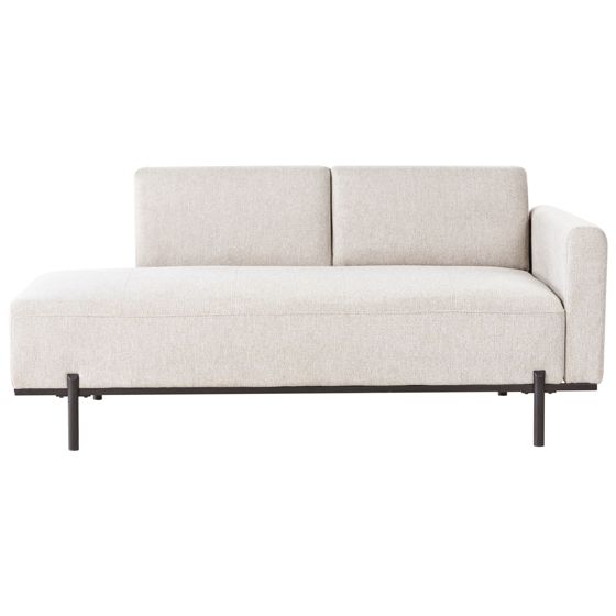 Schäslong SAVASSE Konstlinne Ljusbeige