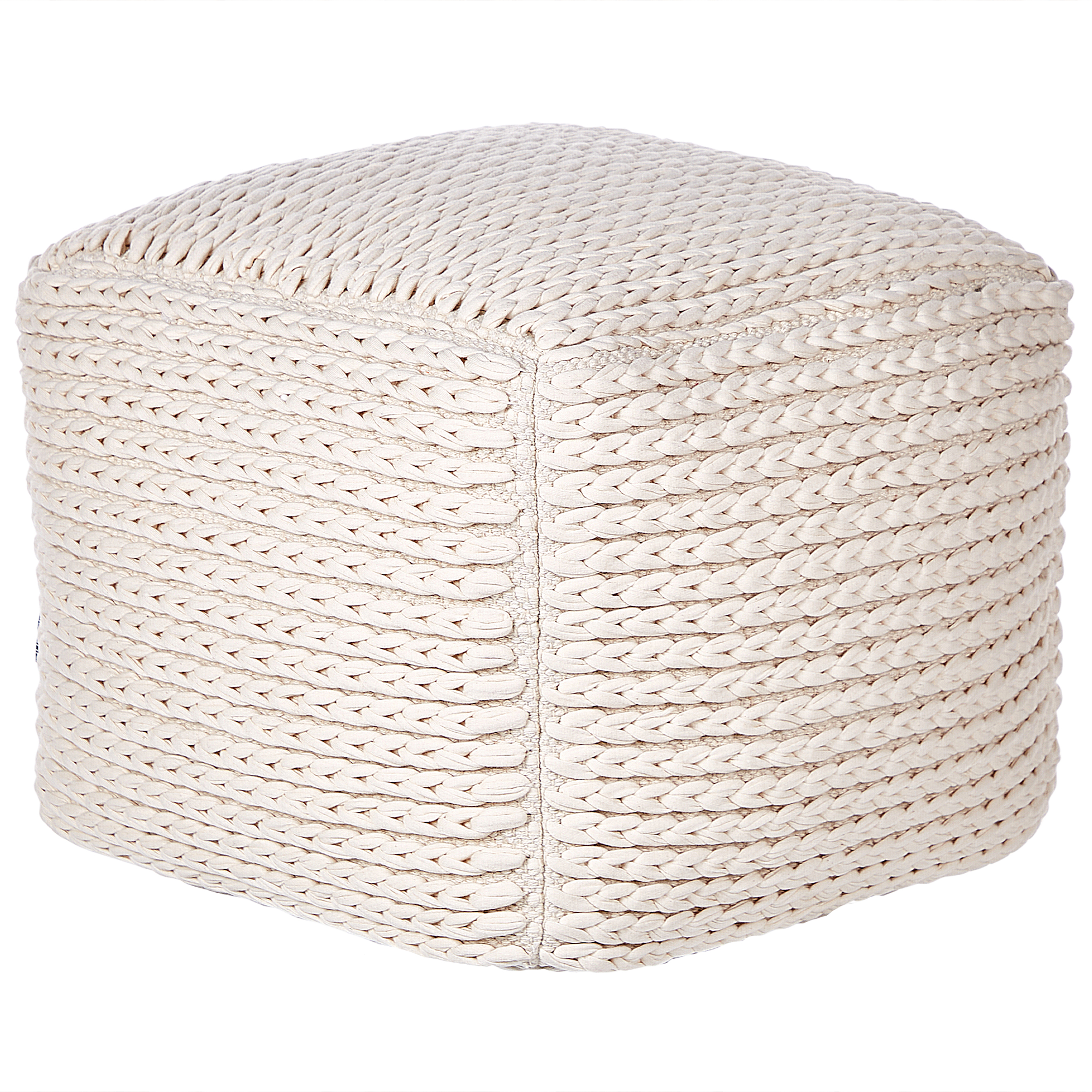 Sittpuff DAMAN Bomull Ljusbeige