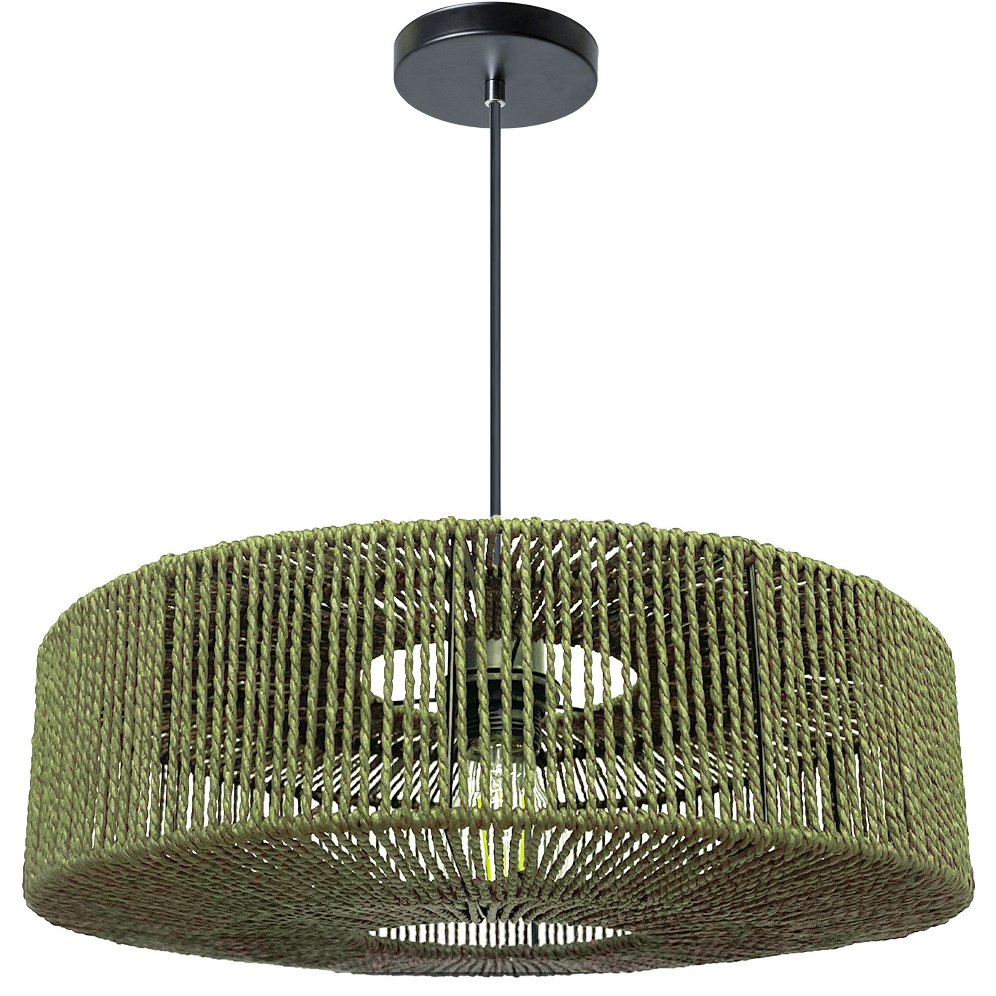 TOOLIGHT hängande taklampa APP1296-1CP Grön 40x40x103cm
