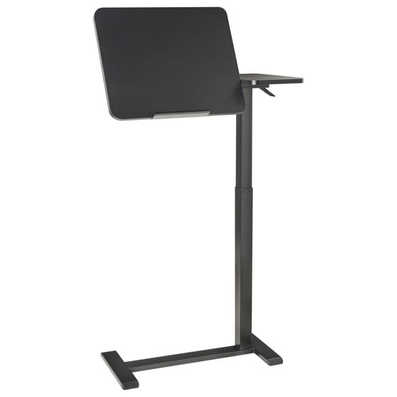 Manuellt justerbart laptopstativ SCHOLA 70 cm 40 cm Svart
