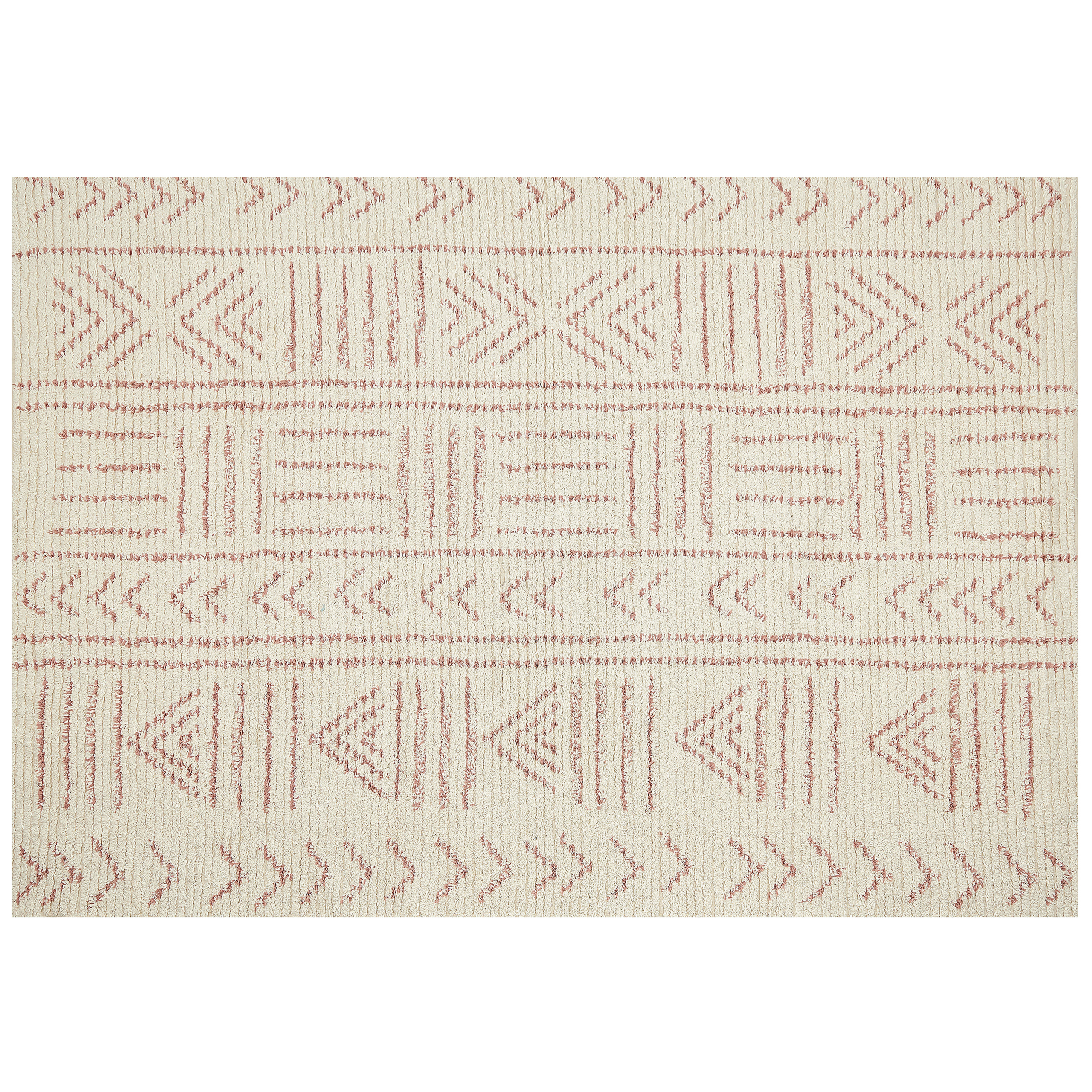 Matta EDIRNE Beige 160 x 230 cm Bomull