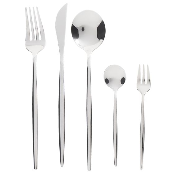 Bestickset 30-pack RIGATONI Silver