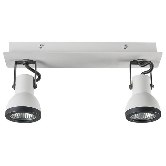 Spotlight med 2 lampor BARO Justerbar Metall Vit
