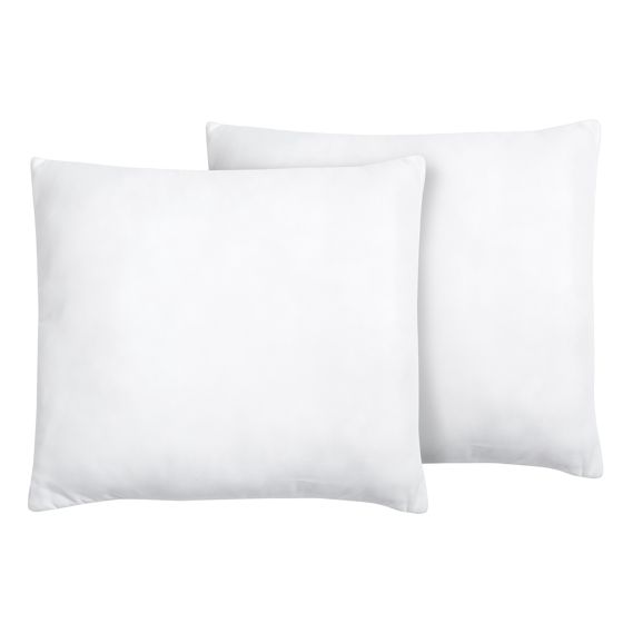 Set med 2 sovkuddar ERRIGAL Låg 80 x 80 cm Mikrofiber Vit
