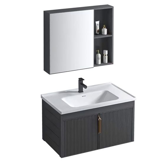 REA Badrumsmöbelset Med Tvättställ AA147 ASTOR 60cm Grå, 47x61x50cm