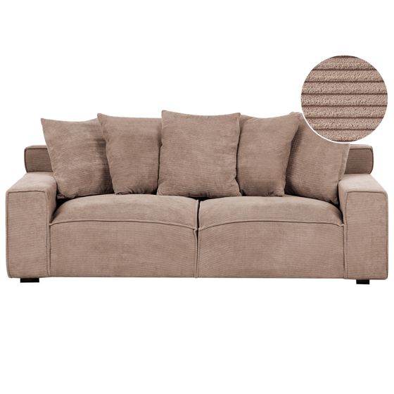 Soffa 3-sits VISKAN Manchester Mörkbeige
