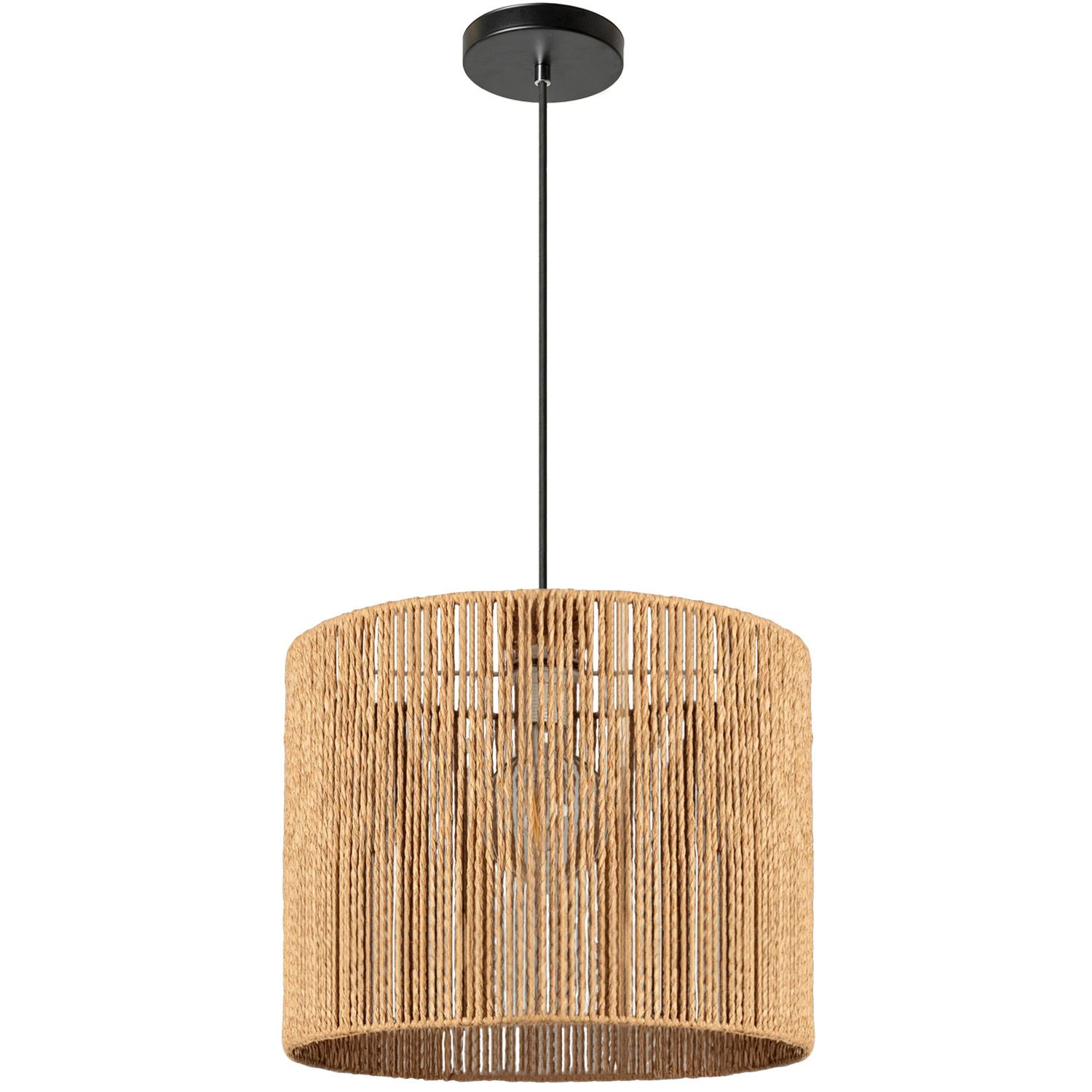 TOOLIGHT hängande taklampa APP1323-1CP BOHO 25CM Brun 110x24,5x110cm