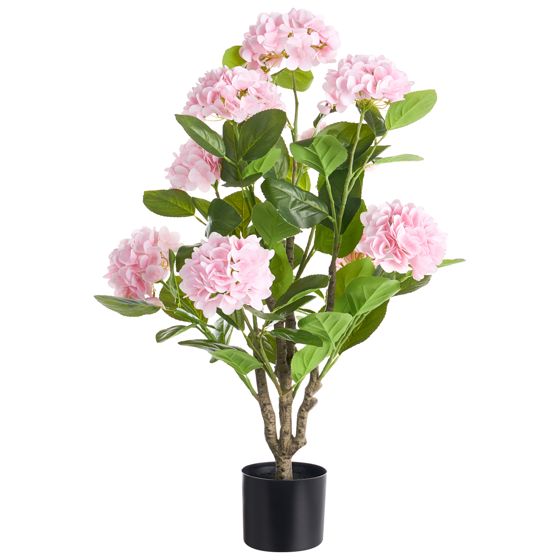 Konstgjord växt HORTENSIUM 90 cm Rosa