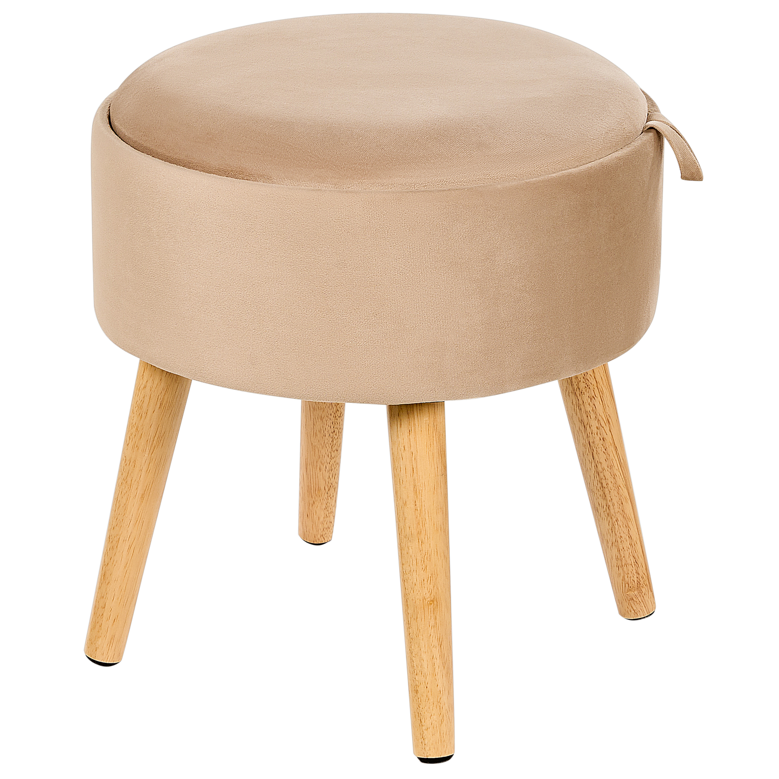 Förvaringspall NEELY Sammet Beige