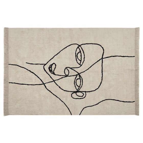 Matta NURU Ljusbeige 140 x 200 cm Bomull