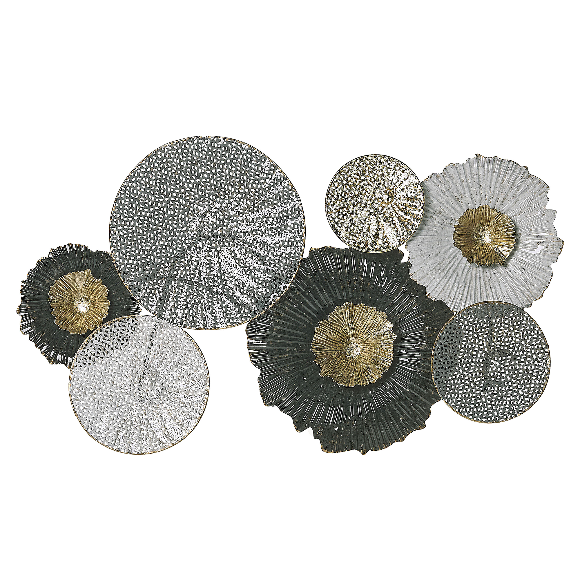 Väggdekoration ZIRCONIUM 38 cm Metall Svart
