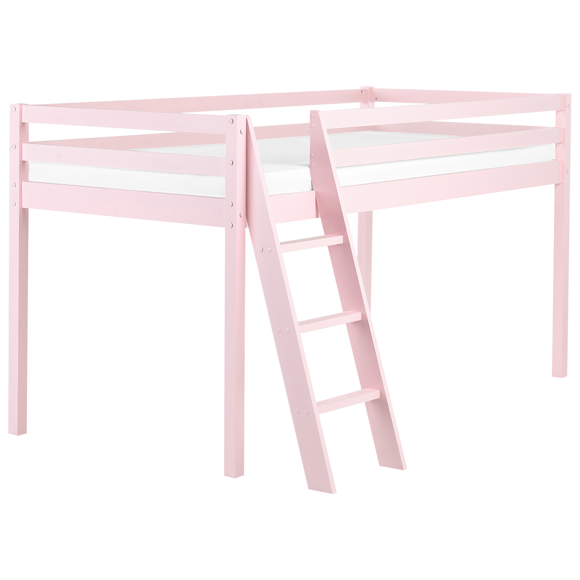 Loftsäng Furu ASCOUX 90 x 200 cm Rosa