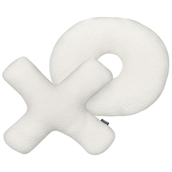 Set med 2 prydnadskuddar HESPERIS Bouclé Off-White Monokromt