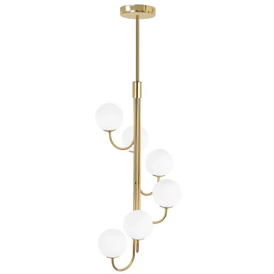 TOOLIGHT hängande taklampa APP1585-6CP Guld 50x50x118cm